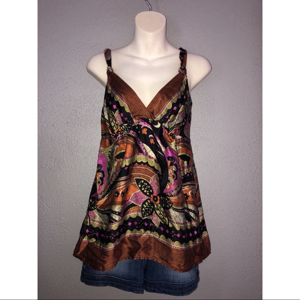 Silk Scarf Hankerchief Tank